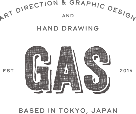 GAS - ART DIRECTION & GRAPHIC DESIGN AND HAND DROWING, BASED IN TOKYO, JAPAN